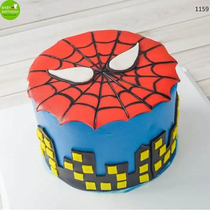 Thiết kế mặt bánh sinh nhật người nhện đặc biệt