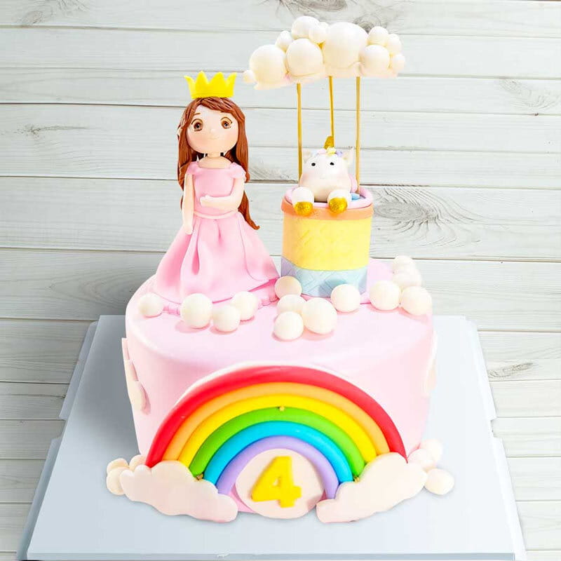 Bánh sinh nhật đẹp cho bé gái 9 tuổi