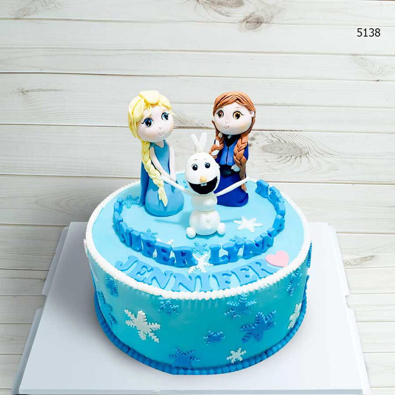 Bánh sinh nhật công chúa Elsa và các bạn của mình