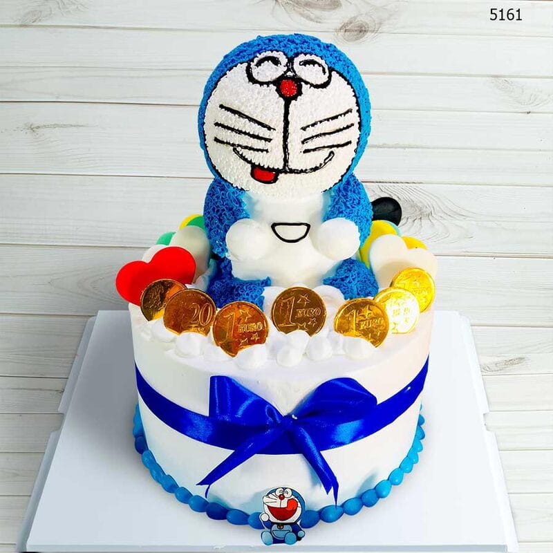 Mẫu bánh sinh nhật vẽ Doraemon khổng lồ