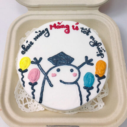 Bánh kem tốt nghiệp tạo hình chibi - món quà tuyệt vời trong ngày tốt nghiệp